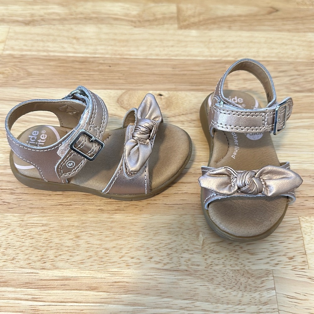 Stride Rite Rose Gold Sandals